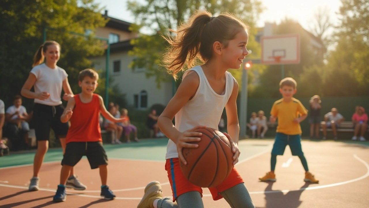 Basketball für Kinder: Fähigkeiten und Fairplay entwickeln